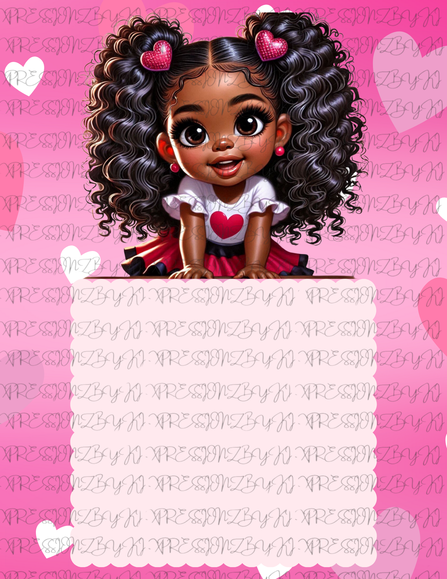 Jumbo Valentines Treat Card Physical Product