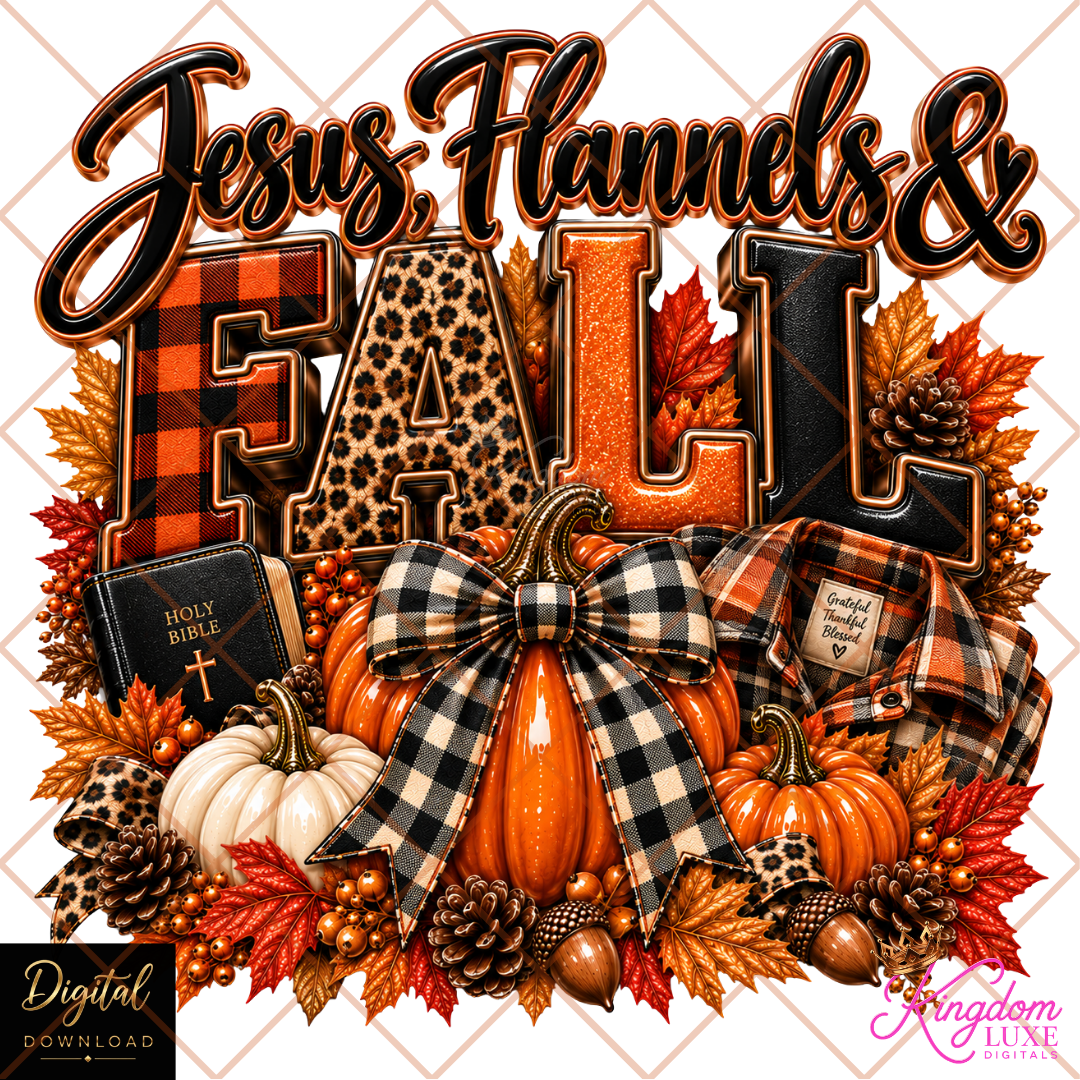 Jesus Flannels & Fall PNG