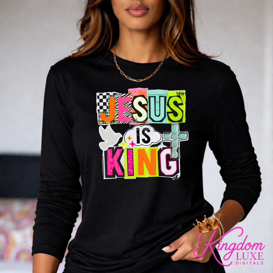 Jesus Is King – Christian Graphic T-Shirt