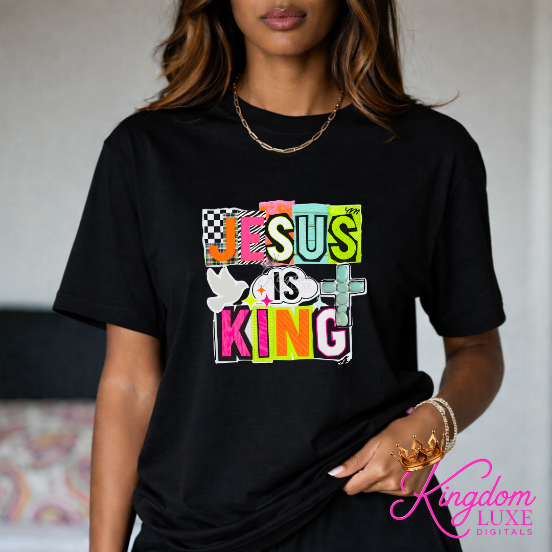 Jesus Is King – Christian Graphic T-Shirt