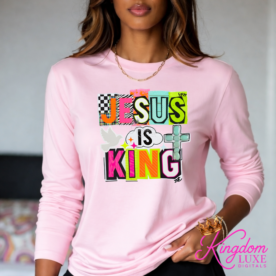 Jesus Is King – Christian Graphic T-Shirt