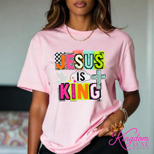 Jesus Is King – Christian Graphic T-Shirt