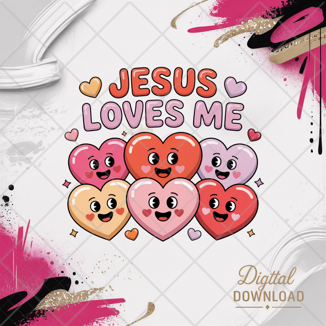 Faith & Love Valentine Bundle for Kids | Christian Valentine Clipart Digital Download