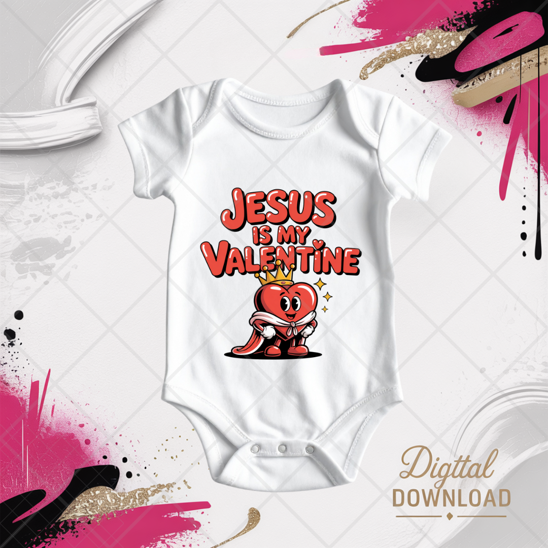 Faith & Love Valentine Bundle for Kids | Christian Valentine Clipart Digital Download